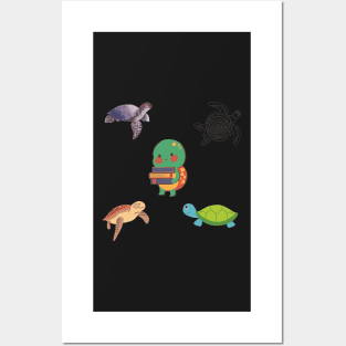 Turtles 5 pk Stickers Collection Posters and Art